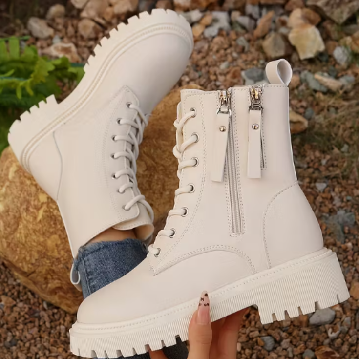 Modern White Boots