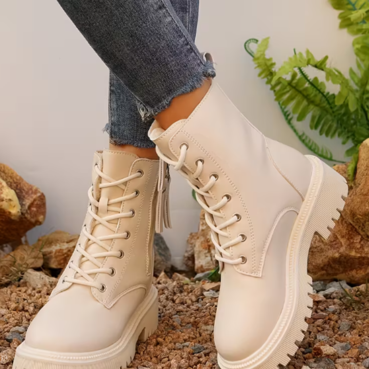 Modern White Boots